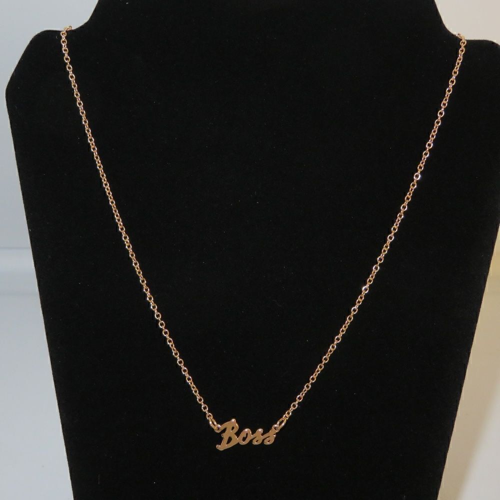NIB Avon BOSS goldtone necklace